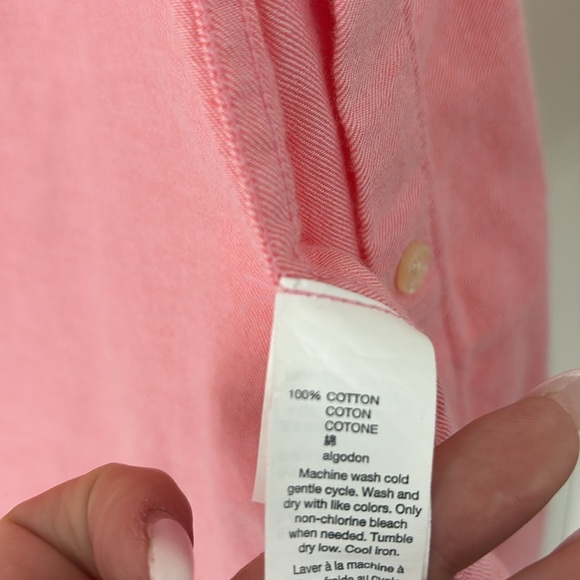 GAP | Boyfriend Fit 100% cotton button
Down Pink Shirt size medium - Picture 3 of 3